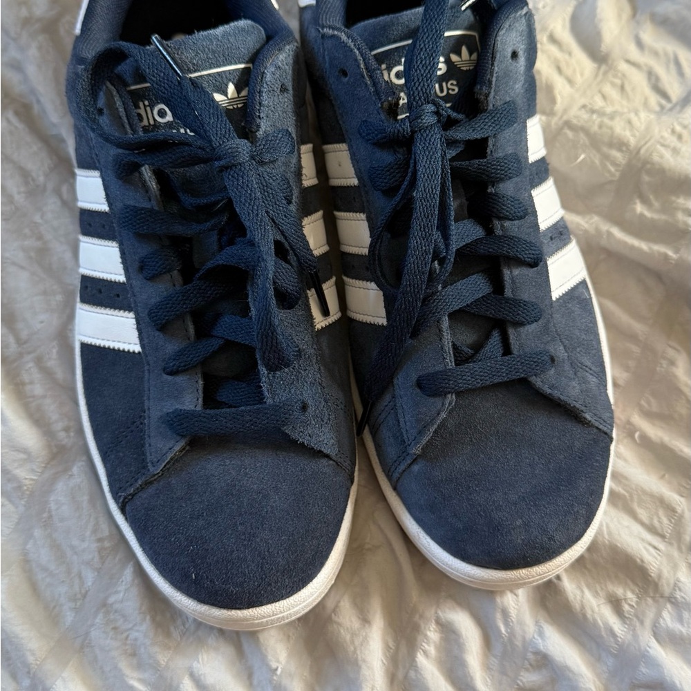 Adidas Dark Blue Sneakers with White Accents